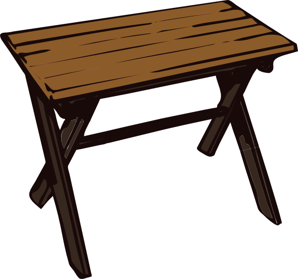 600x563 Collapsible Wooden Table Png, Svg Clip Art For Web
