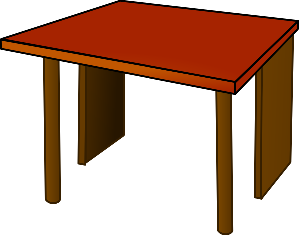 600x472 Table Top Wood Clip Art