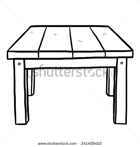 450x470 Coffee Table Clipart Black And White