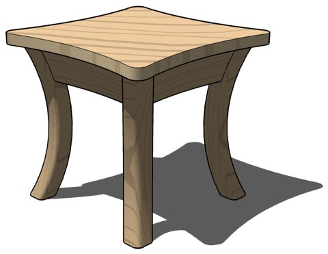 480x371 Cartoon Table Drawing A Cartoon Table 13243