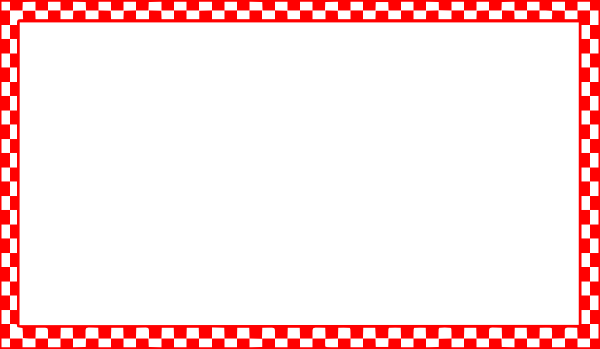 600x349 Red Checkered Border Clip Art