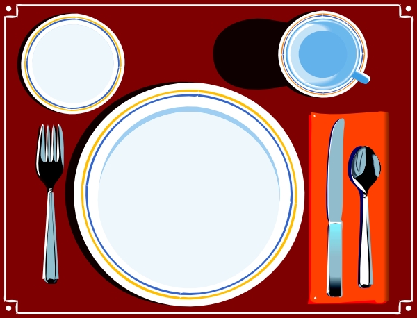 600x458 Table Setter Clipart Letters Example
