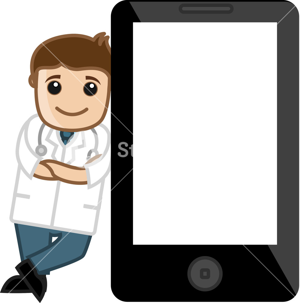 992x1000 Doctor Standing With Tablet Device