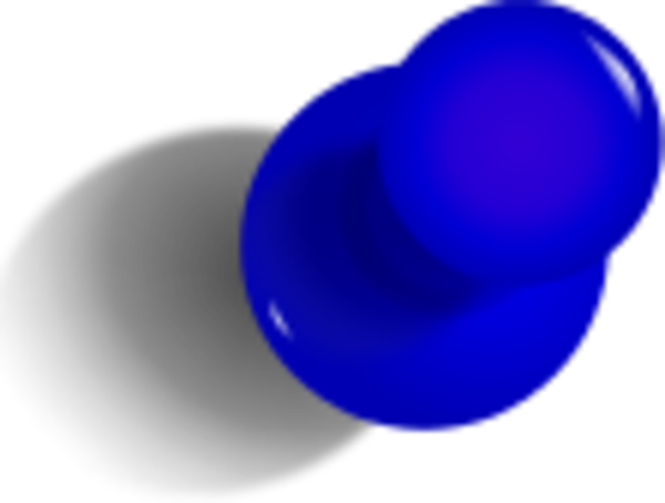 600x454 Push Pin Clip Art