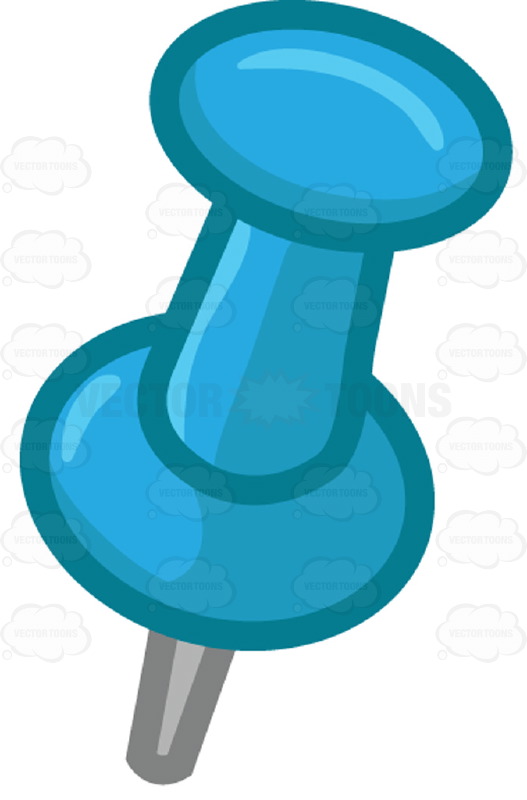 527x800 Thumb Tack Clipart Blue