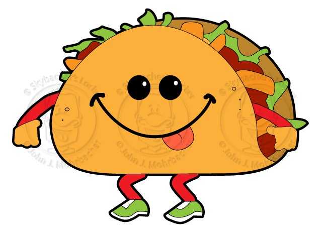 640x480 Free Walking Taco Clipart