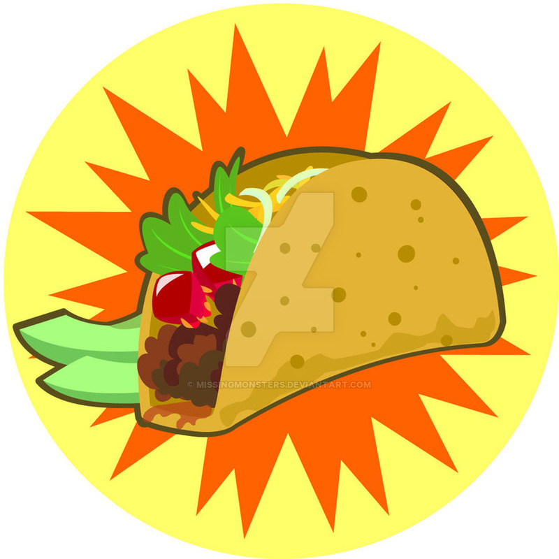 800x800 Cartoon Taco By Missingmonsters
