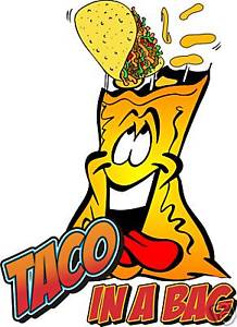 218x300 Taco In A Bag Concession Cart Vendor Food Decal 24 Ebay