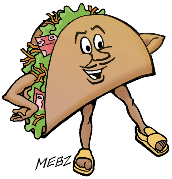 551x576 Walking Taco Clipart