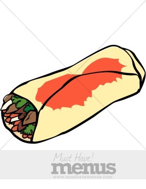 300x388 Burrito Clipart Taco Clipart