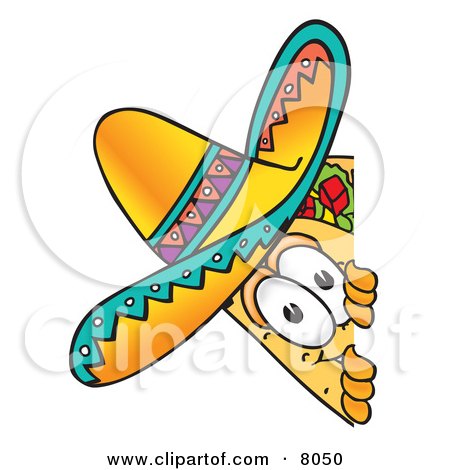 450x470 Clipart Picture Of Taco Mascot Cartoon Character Dresseds