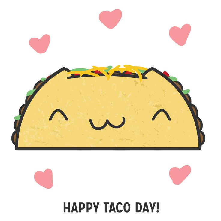 736x736 Drawn Taco Funny Cartoon