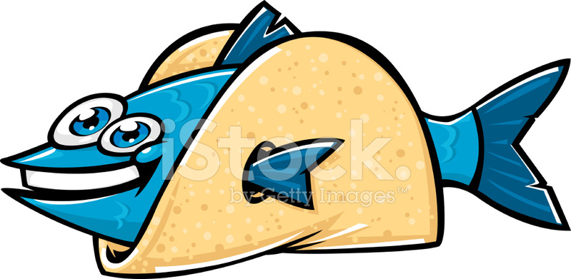 799x391 Cartoon Fish Taco Stock Vector