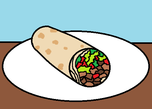 496x358 Taco Clipart Burrito