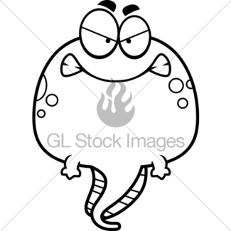 325x325 Angry Cartoon Tadpole Gl Stock Images