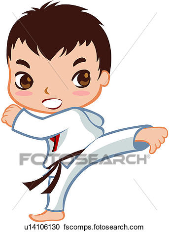 343x470 Clipart Of Person, Full Age, One Person, One Man, Taekwondo