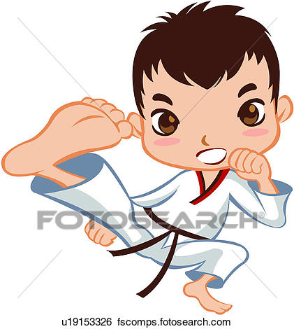 421x470 Clip Art Of Person, Full Age, One Person, One Man, Taekwondo