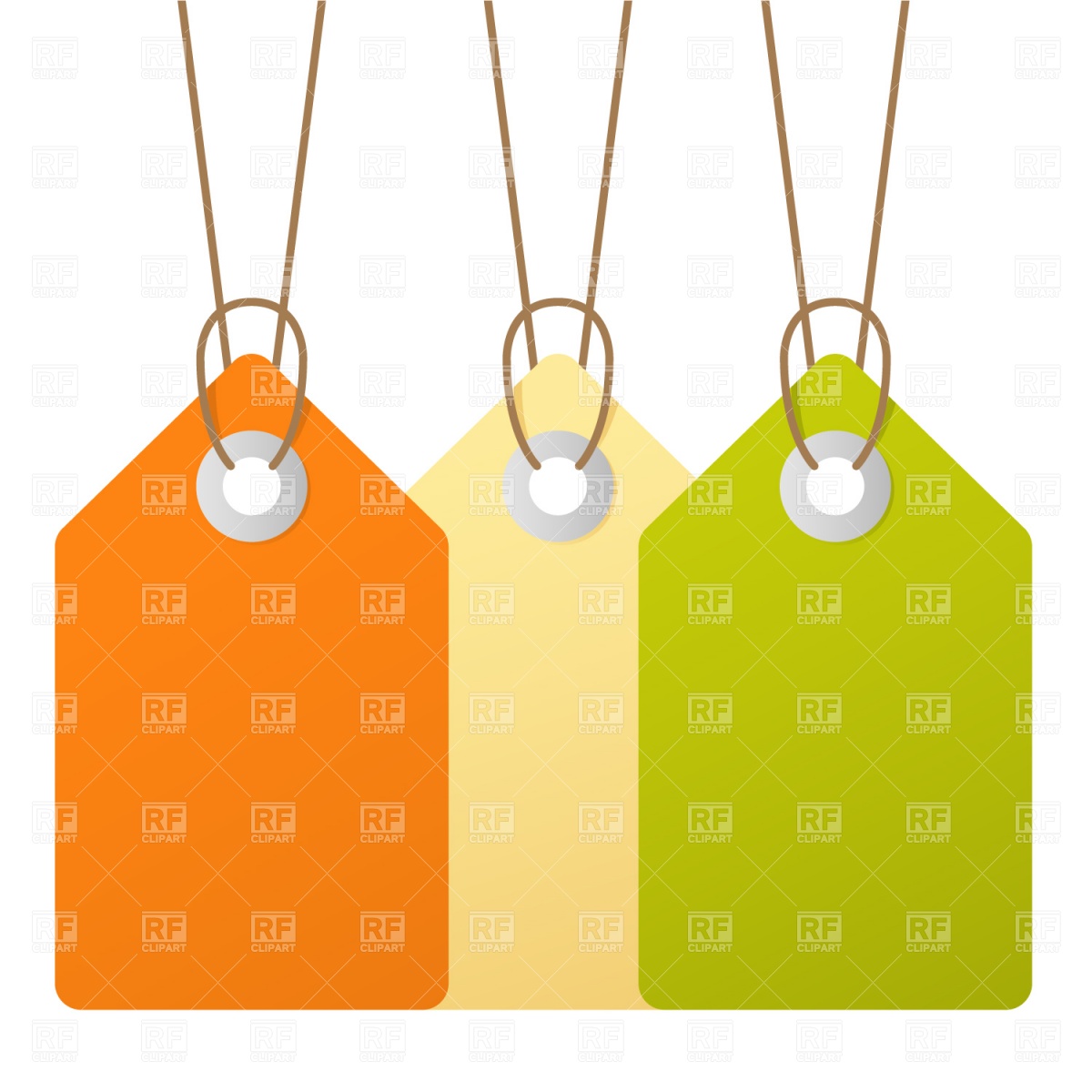 1200x1200 Coloured Price Tags Royalty Free Vector Clip Art Image