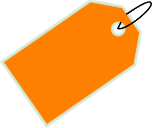 298x252 Orange Sale Tag Clip Art