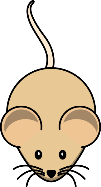 324x598 C3h Mouse Short Tail Clip Art