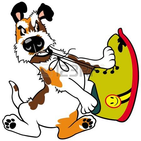 450x450 Dog Biting Tail Clipart