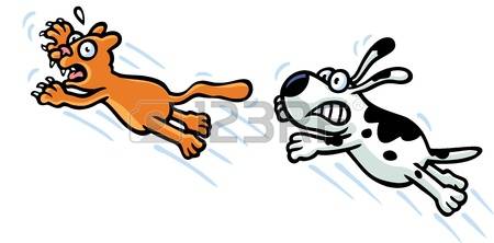 450x222 Dog Chase Tail Clipart