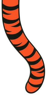 153x304 Tiger Tail Clipart