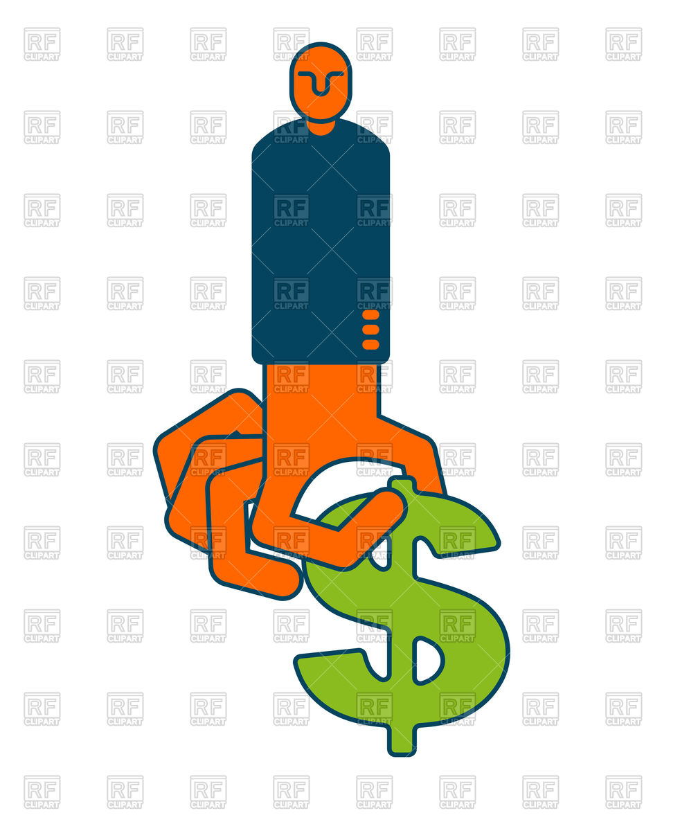 982x1200 Take Profit Money. Hand And Dollar Icon. Royalty Free Vector Clip
