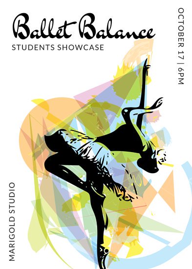 393x550 Dance Flyer Templates