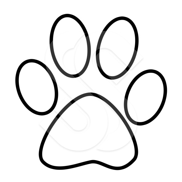 590x590 Dog Paw Outline Group