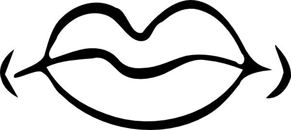 600x269 Lips Black And White Lips Clip Art Black And White Mouth Clipart 2