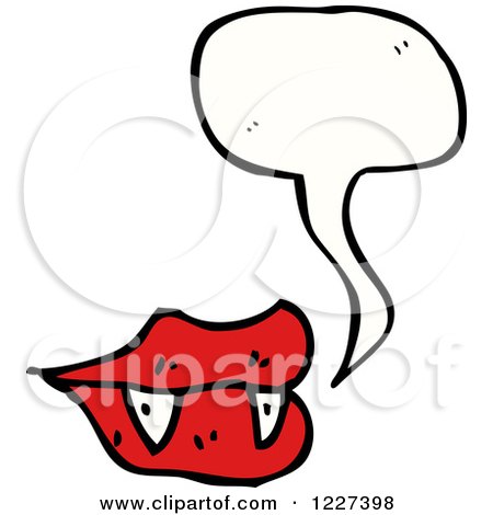 450x470 Clipart Of A Talking Vampiress Mouth