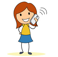 195x190 Talking On The Phone Clipart