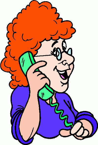 400x588 Talking On The Phone Clipart