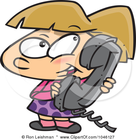 Talking On The Phone Clipart | Free download on ClipArtMag