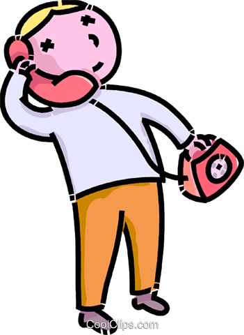 Talking On The Phone Clipart | Free download on ClipArtMag