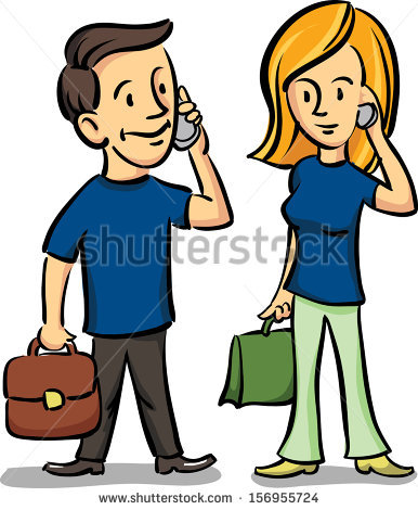 386x470 Woman Talking On The Phone Clipart