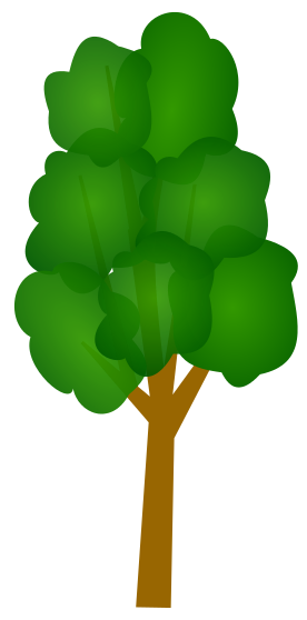 276x558 Free Tall Green Tree Clip Art