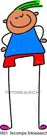 162x470 Clipart Of Tall Kid K0501451