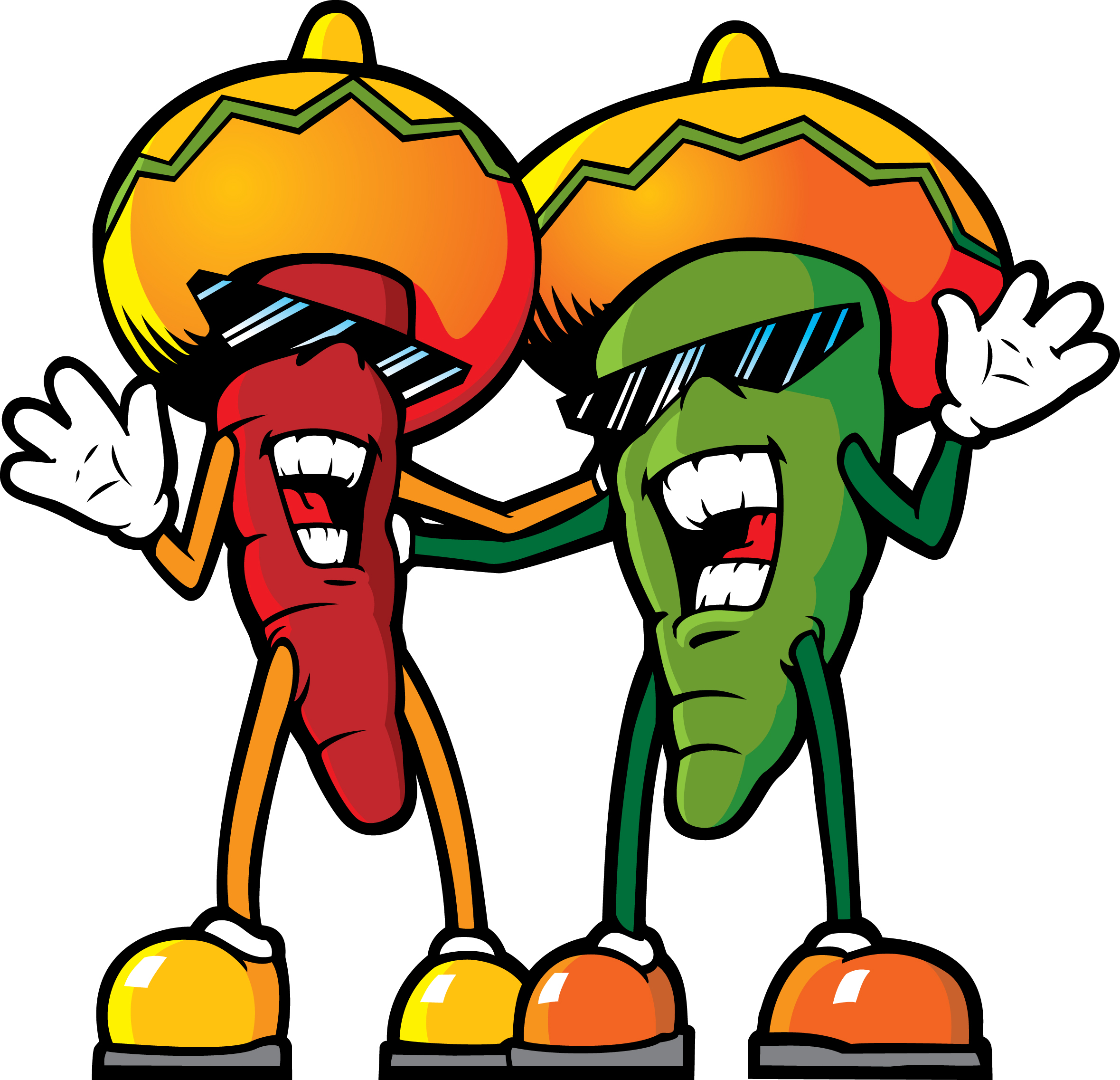 2359x2273 Peppers Mexican Fiesta Clipart