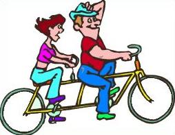 254x197 Free Tandem Bicycle Clipart