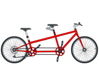 195x142 Pushbike Clipart Tandem Bike