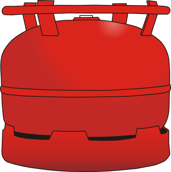 594x598 Red Gas Tank Clip Art