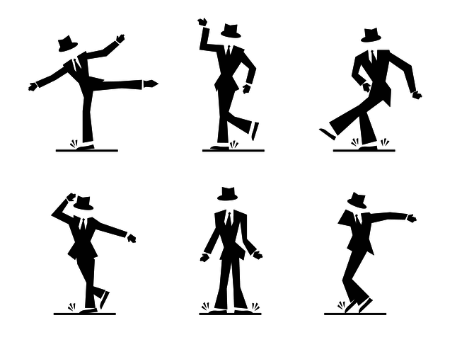 653x490 Cool Tap Dance Character Vector
