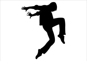 331x231 Dancing Silhouette Clipart