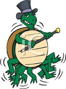 224x300 Tap Dancing Turlte Clipart Image