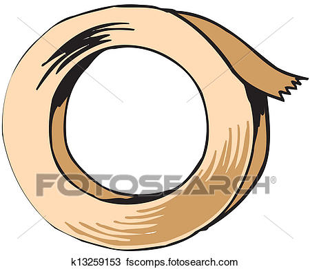 450x391 Clipart Of Adhesive Tape K13259153