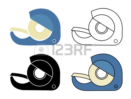 450x340 9,279 Tape Roll Stock Illustrations, Cliparts And Royalty Free