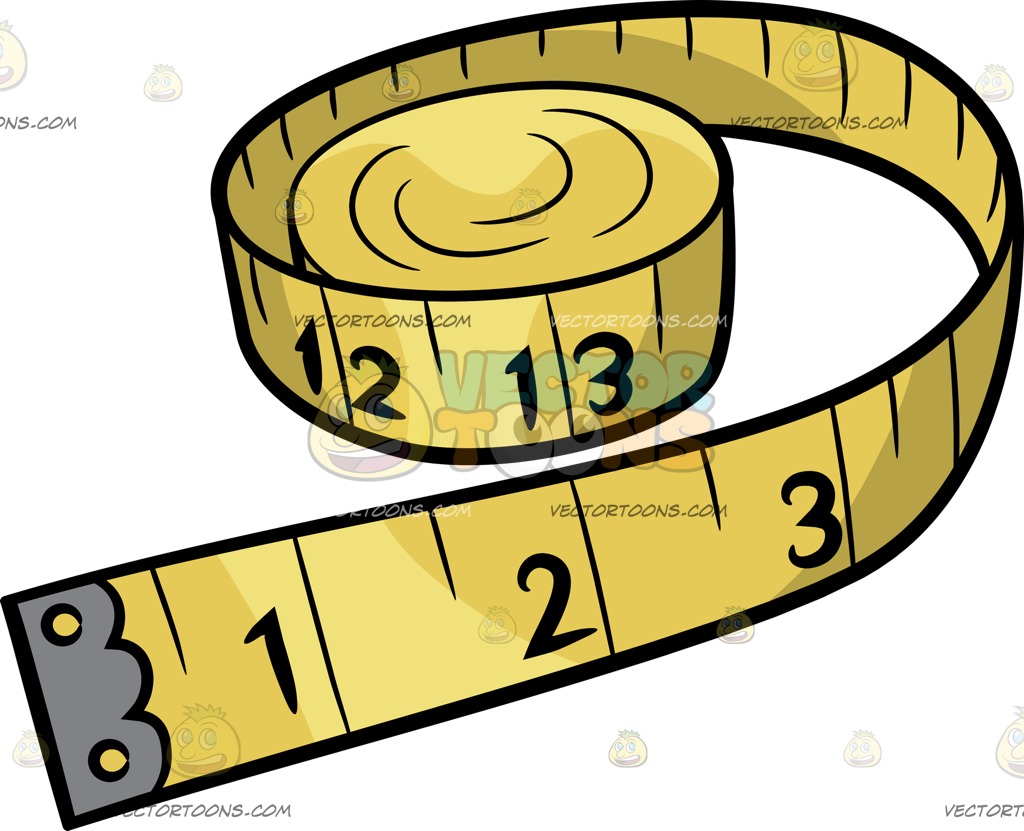 1024x831 A Tape Measure Cartoon Clipart