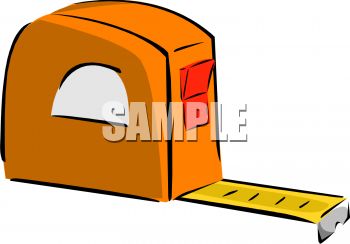 350x244 Orange Carpenters Tape Measure